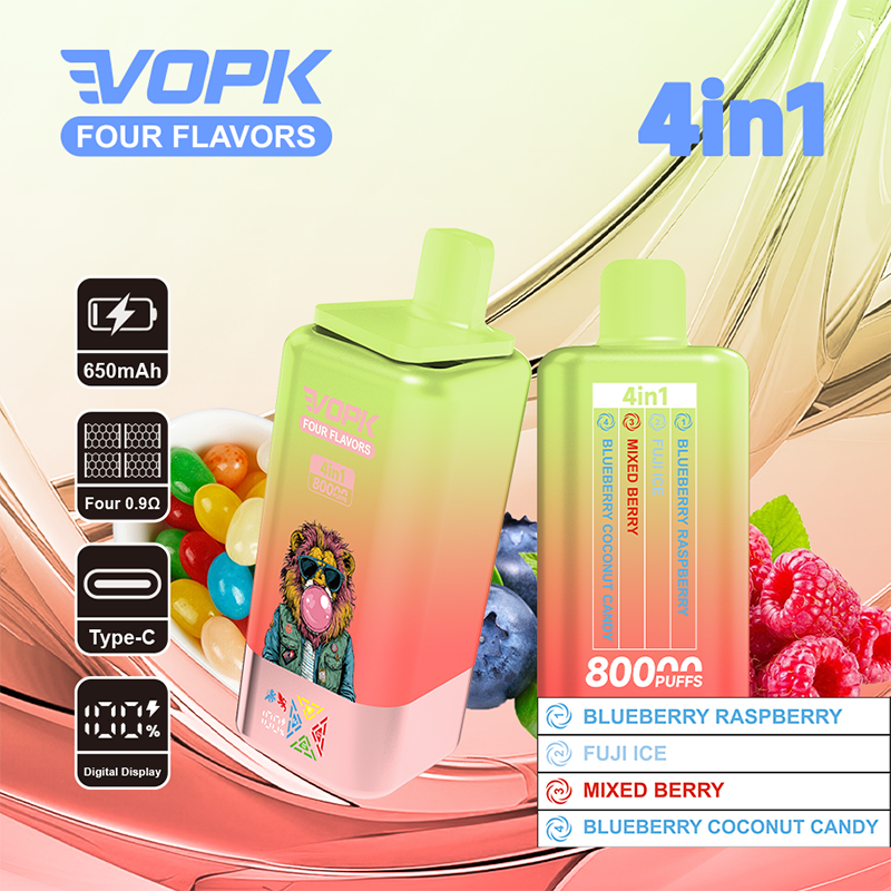 EU Warehouse VOPK FOUR FLAVORS 80000 Puffs Disposable Vape Wholesale - VZVAPE