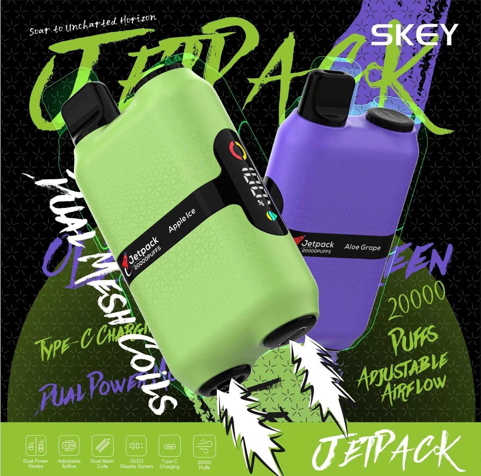 SKEY Jetpack 20000 Puffs Disposable Vape Wholesale - Vapz Vape Wholesale
