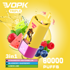 EU Warehouse VOPK Triple 3in1 60000 Puffs Disposable Vape Wholesale - VZVAPE