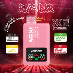 EU Warehouse Razz Bar Twis 40000 Puffs Disposable Vape Wholesale - VZVAPE