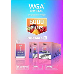 WGA Crystal Pro Max 2 6000 Puffs Vape Wholesale - VZVAPE