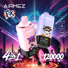 EU Warehouse Airmez FOX 4 IN 1 120000 Puffs Disposable Vape Wholesale - Vapz Vape Wholesale
