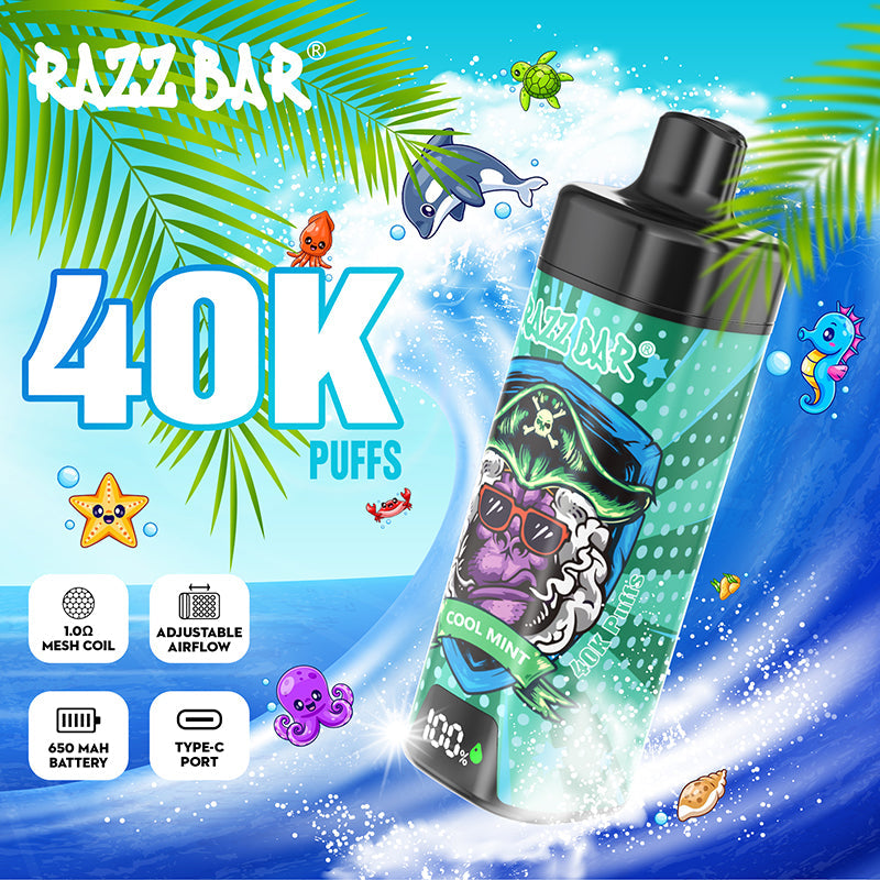 EU Warehouse Razz Bar 40000 Puffs Disposable Vape Wholesale - VZVAPE