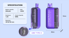 Kangertech KTBox 15000 Puffs Disposable Vape Wholesale - VZVAPE