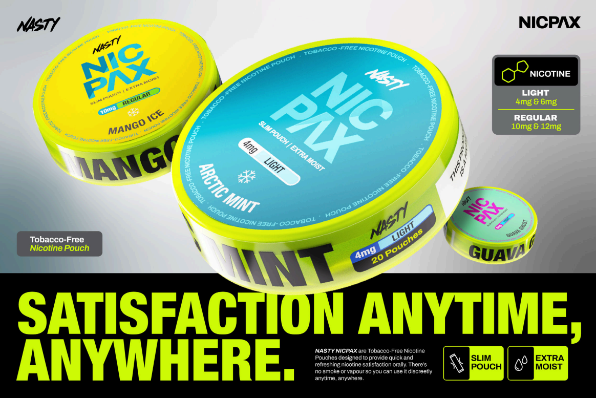 Nasty NicPax Nicotine Pouches Wholesale - VZVAPE