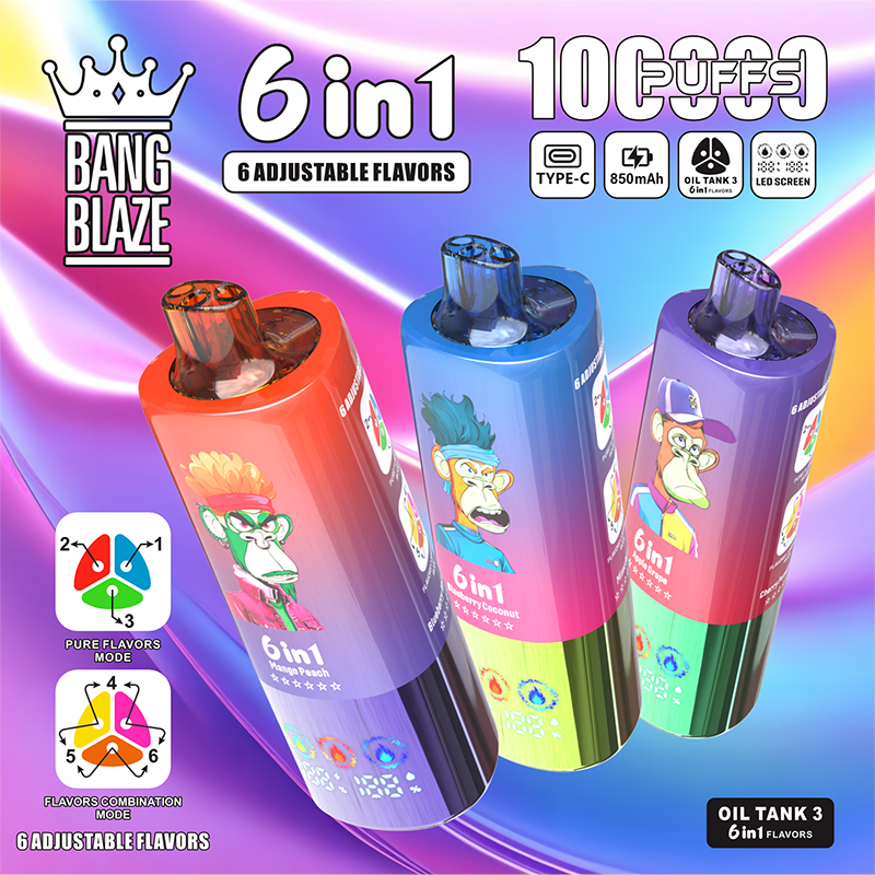 EU Warehouse BANG BLAZE 6 IN 1 100k Puffs Disposable Vape Wholesale - VZVAPE