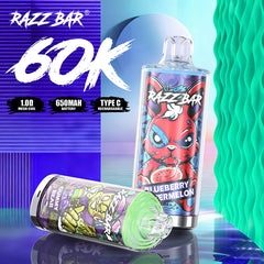EU Warehouse Razz Bar 60000 puffs Disposable Vape Wholesale - VZVAPE