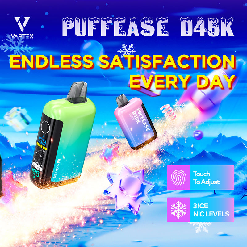 VAPTEX PUFFEASE D45000 Puffs Disposable Vape Wholesale - VZVAPE