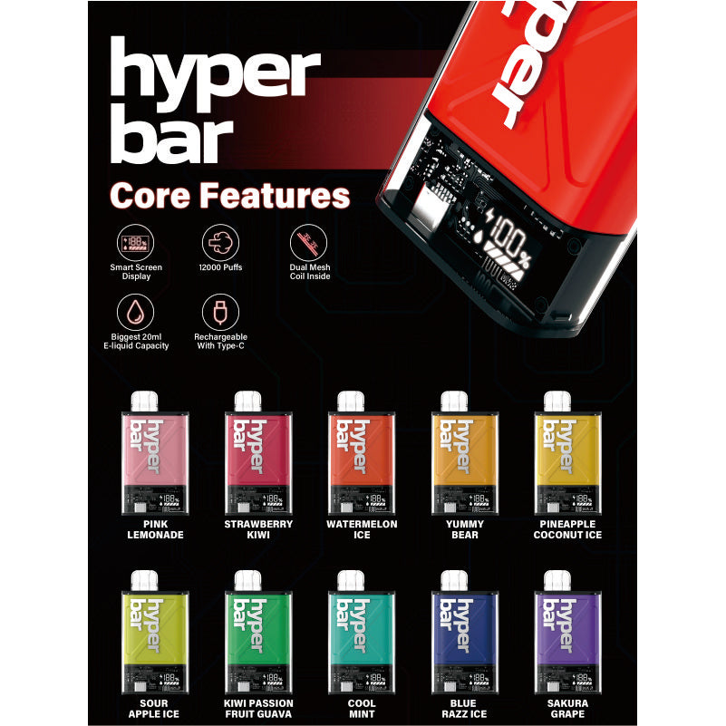 instabar Hyperbar Ultra 12000 Puffs Disposable Vape Wholesale - VZVAPE