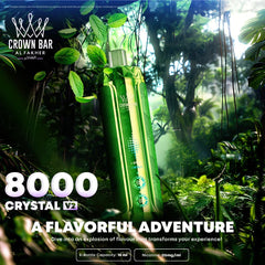 Al Fakher CRYSTAL V2 8k Puffs 18ml Disposable Vape Wholesale
