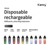 Kamry Akula 6000 Puffs Disposable Vape Wholesale - VZVAPE