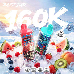 EU Warehouse Razz bar 3IN1 160K Puffs Disposable Vape Wholesale