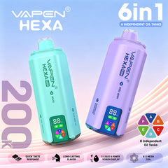 EU Warehouse VAPEN HEXA 6IN1 200K Puffs Disposable Vape Wholesale