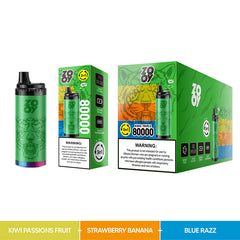 EU Warehouse ZOOY king TRIPLE 3IN1 80000 Puffs Disposable Vape Wholesale
