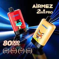 EU Warehouse Airmez FOX 2IN1 PRO 80000 Puffs Disposable Vape Wholesale