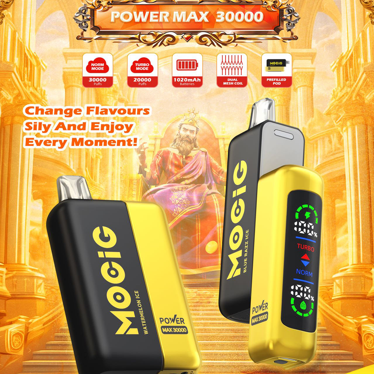 MOCIG POWER MAX 30000 Puffs Pod Device System Wholesale - VZVAPE