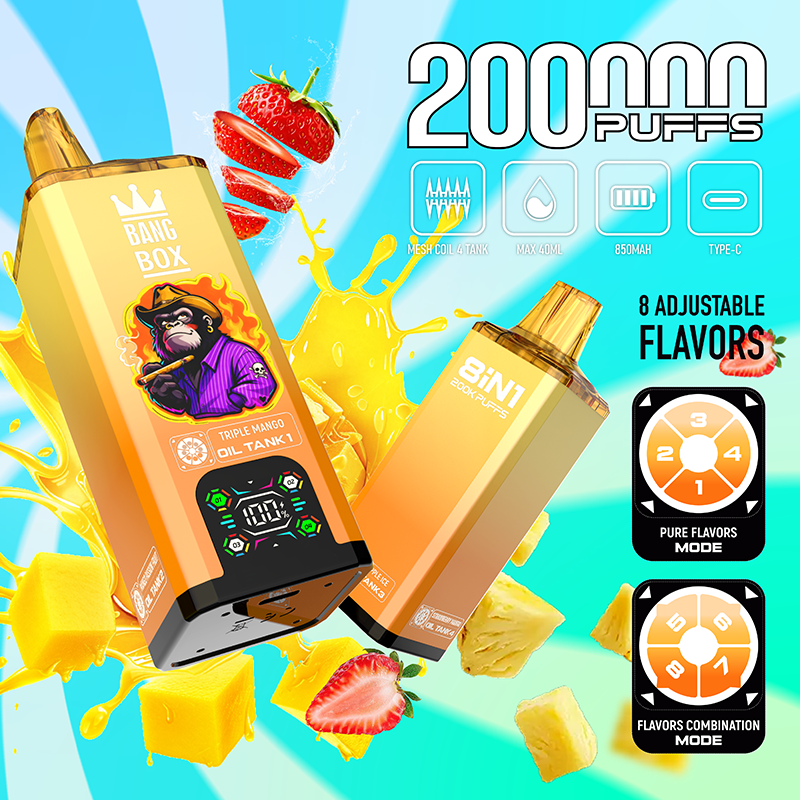 BANGBOX 8IN1 200kpuff 100ml Disposable Vape Wholesale - VZVAPE