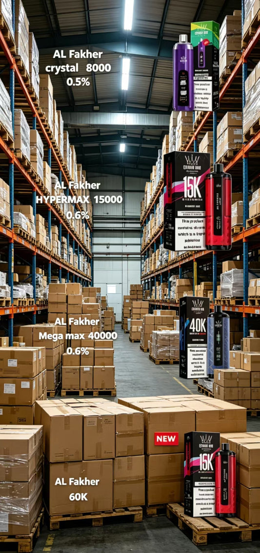 vzvape's European warehouse has ample stock of alfakher.