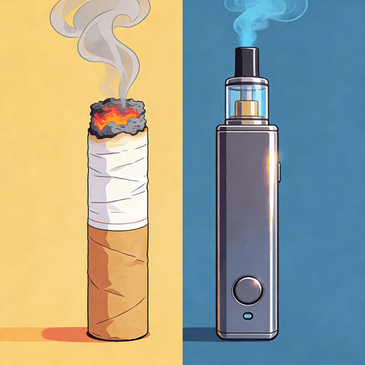Comparison of traditional cigarettes and vape