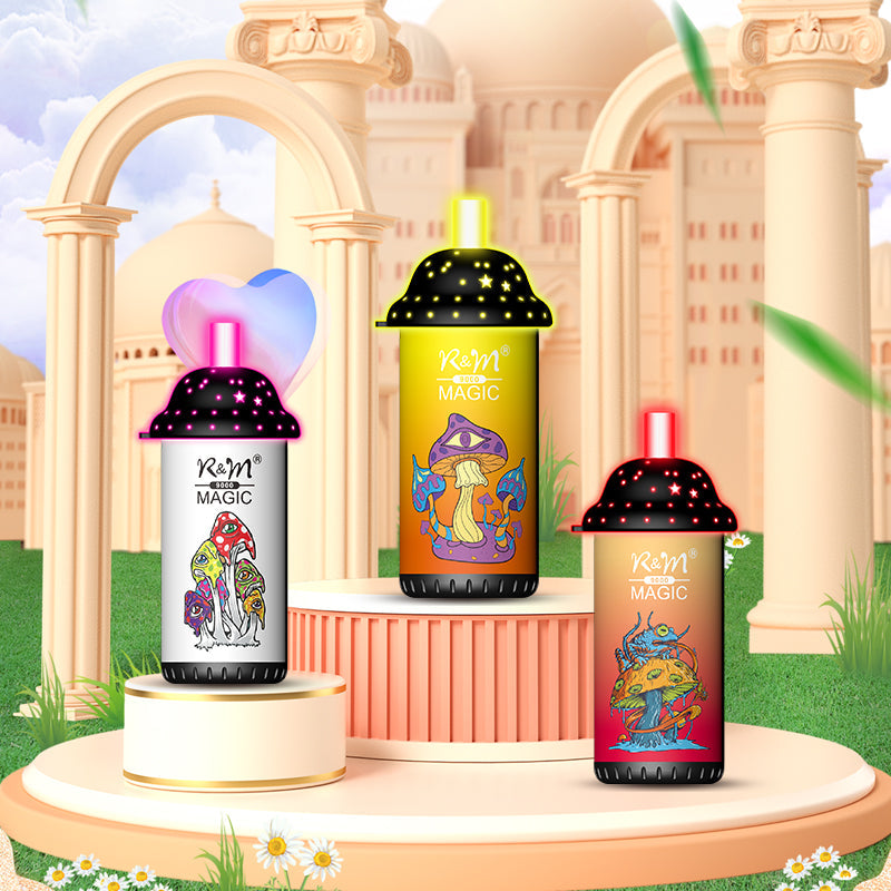 R&M CRYSTAL 9000 Puffs Disposable  Vape Wholesale - VZVAPE