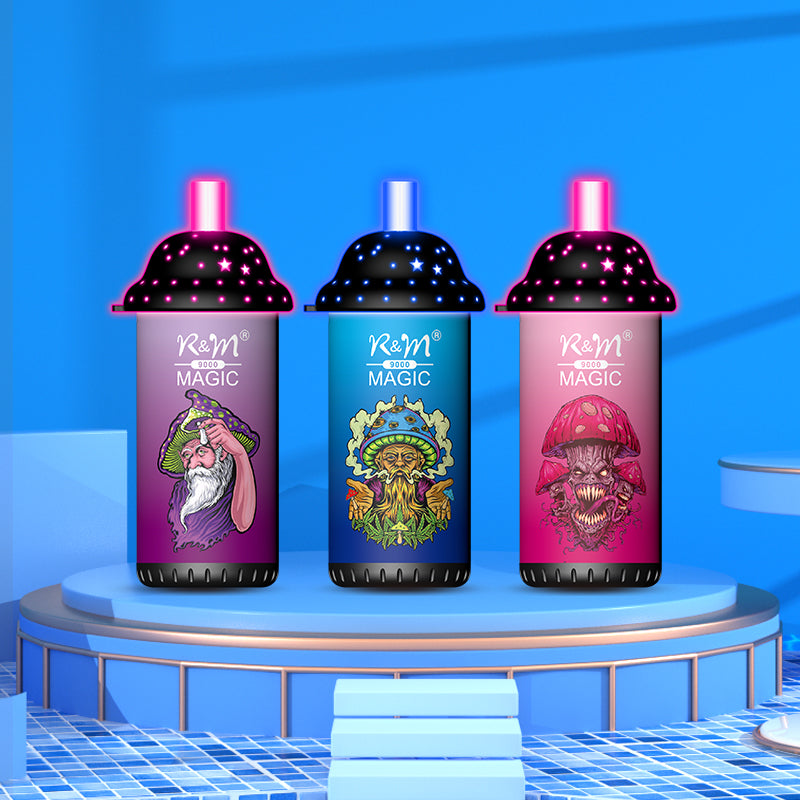 R&M CRYSTAL 9000 Puffs Disposable  Vape Wholesale - VZVAPE