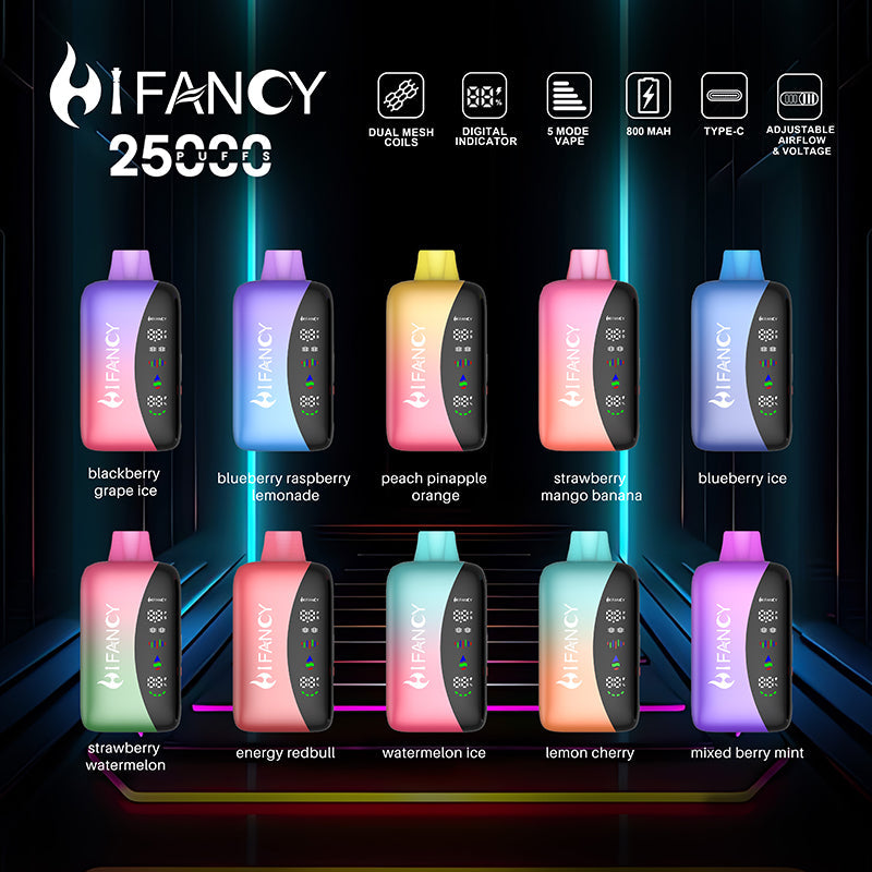 HIFANCY RAINBOW 25000 Puffs Disposable Vape Wholesale - Vapz Vape Wholesale