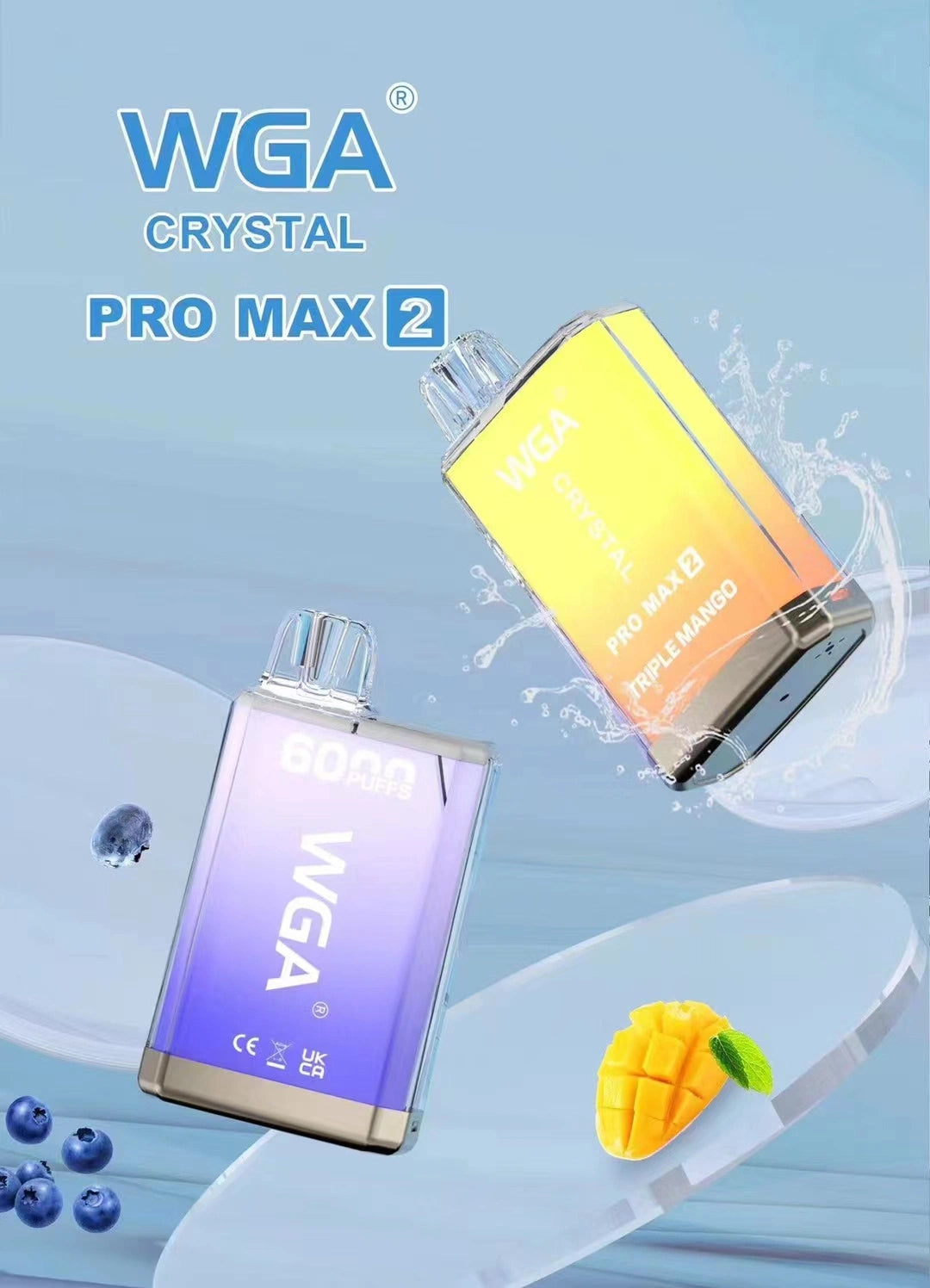 WGA Crystal Pro Max 2 6000 Puffs Vape Wholesale - VZVAPE