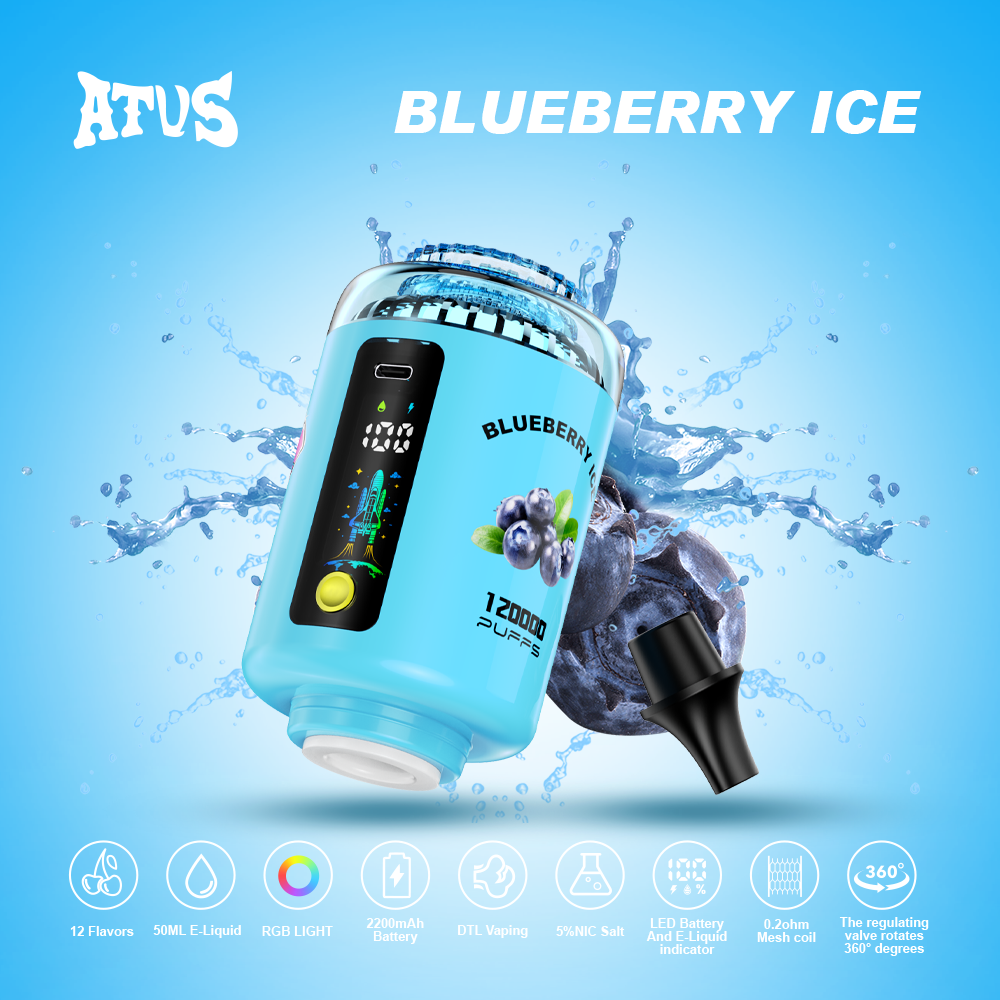 ATVS 120000 Puffs Hookah Head Disposable Vape Wholesale - Vapz Vape Wholesale