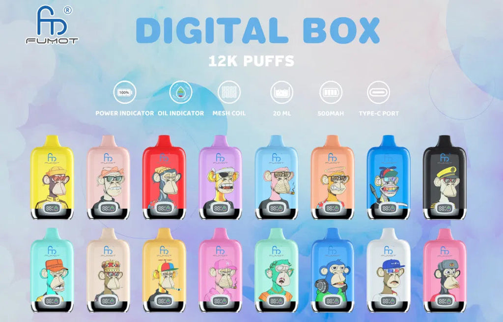 RandM Digtal box 12000  Puffs Disposable Vape Wholesale - Vapz Vape Wholesale