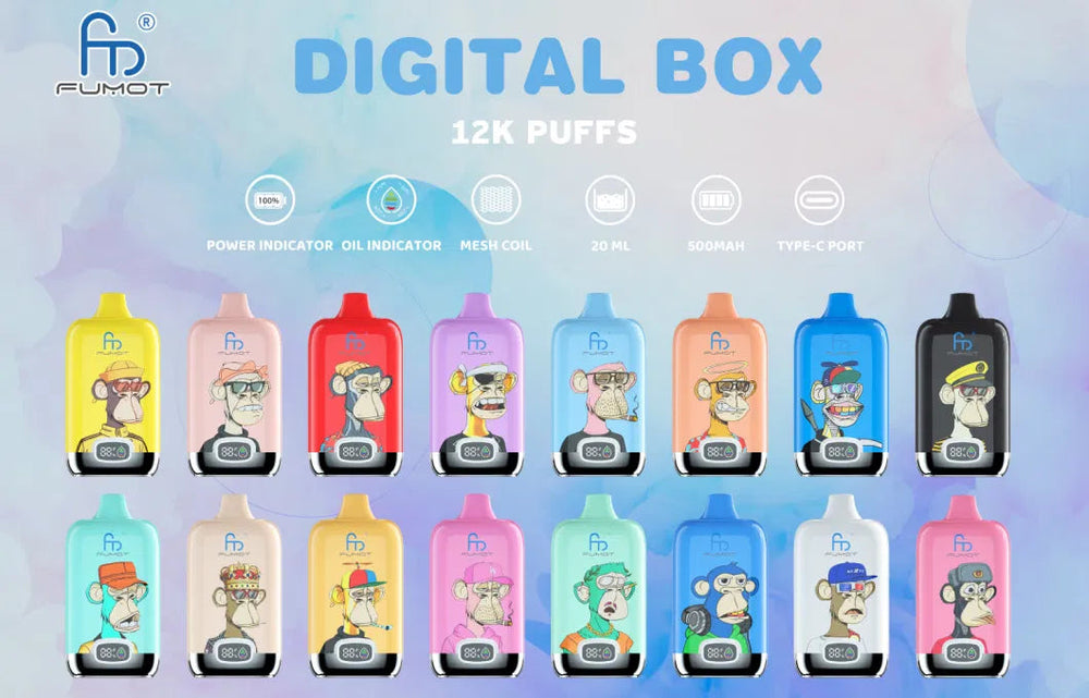Fumot RandM Digtal box 12000  Puffs Disposable Vape Wholesale - [VzVape.com]