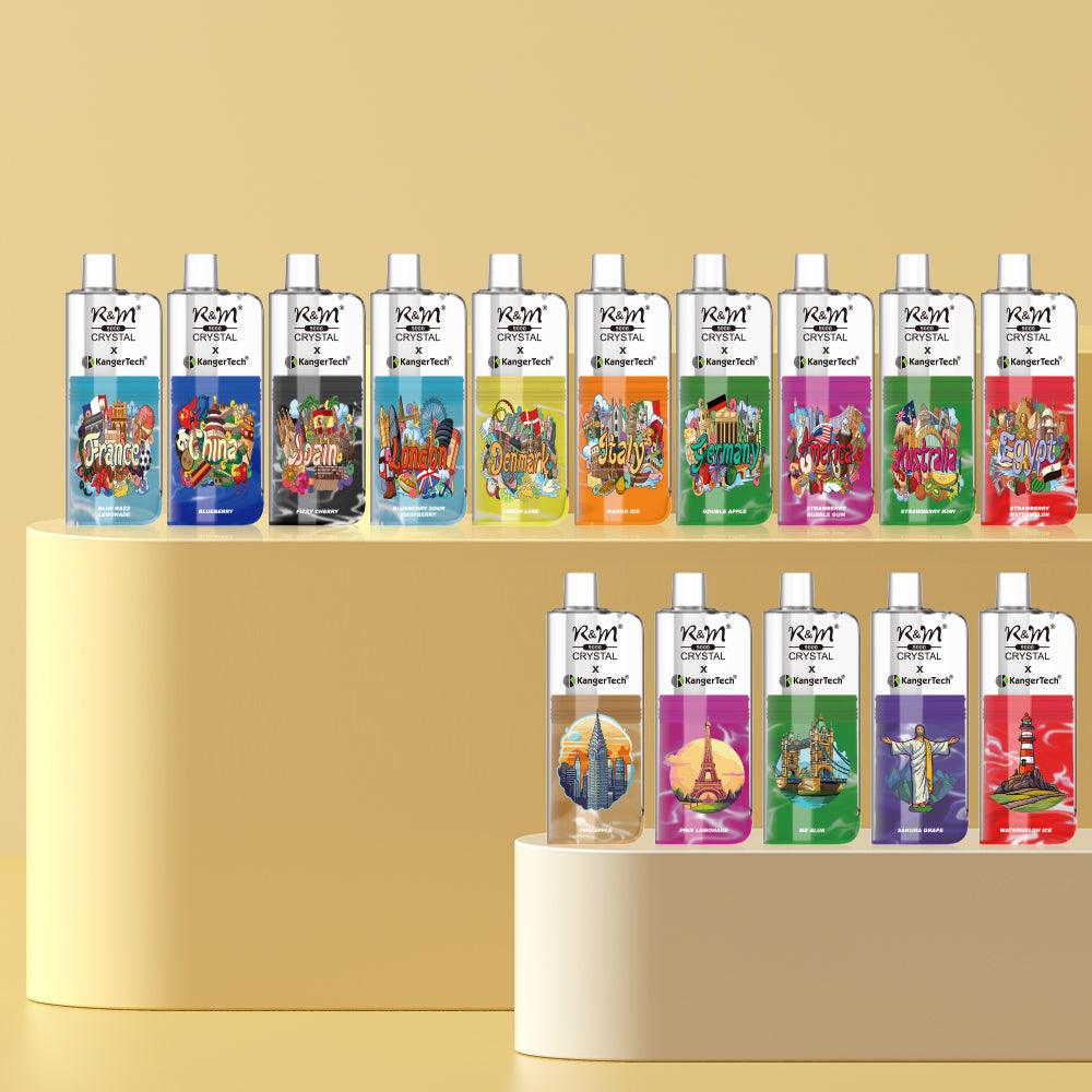 R&M CRYSTAL 9000 Puffs Disposable Vape Wholesale - VZVAPE