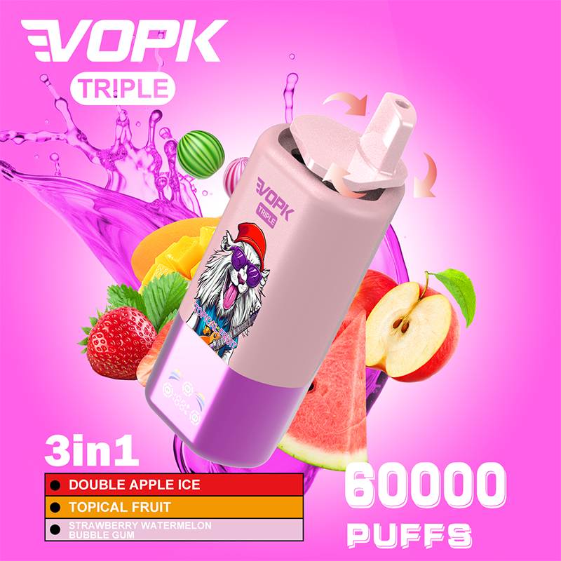 EU Warehouse VOPK Triple 3in1 60000 Puffs Disposable Vape Wholesale - [VzVape.com]