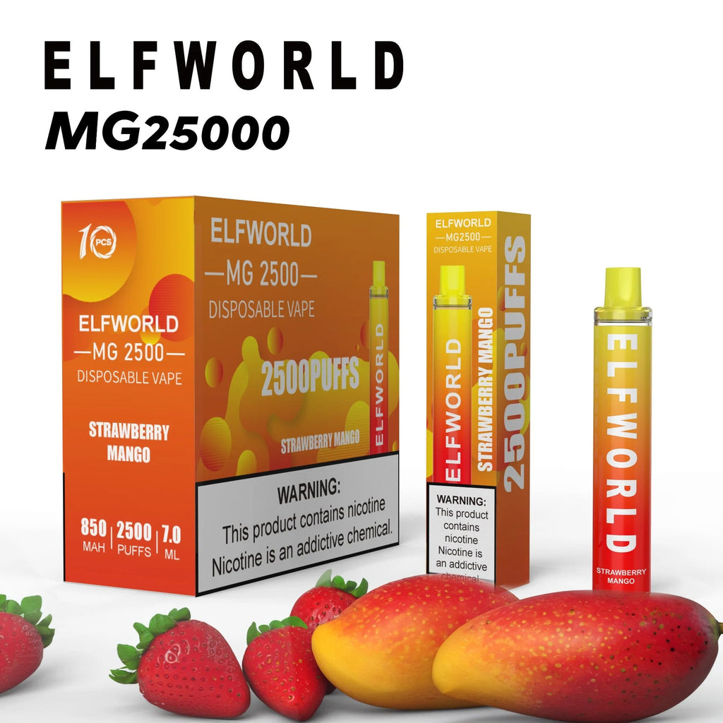 ELFWORLD MG 2500 Puffs Dosposable Vape Wholesale - Vapz Vape Wholesale
