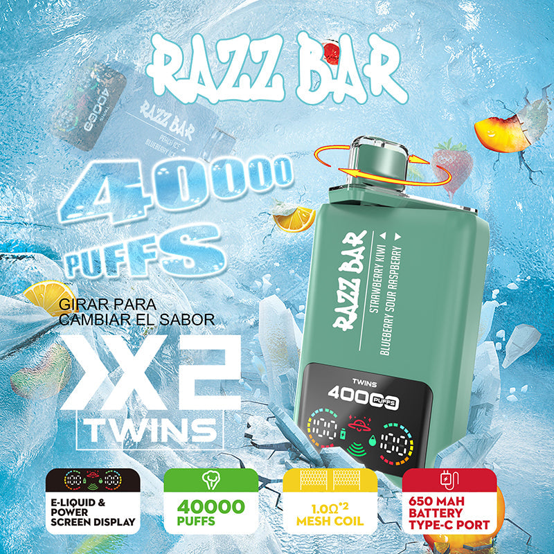 EU Warehouse Razz Bar Twis 40000 Puffs Disposable Vape Wholesale - [VzVape.com]