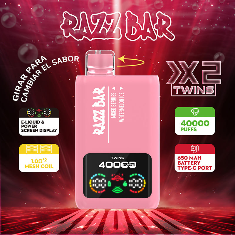 EU Warehouse Razz Bar Twis 40000 Puffs Disposable Vape Wholesale - [VzVape.com]