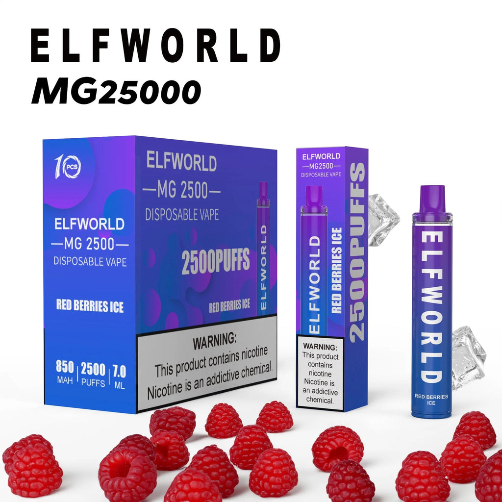 ELFWORLD MG 2500 Puffs Dosposable Vape Wholesale - Vapz Vape Wholesale
