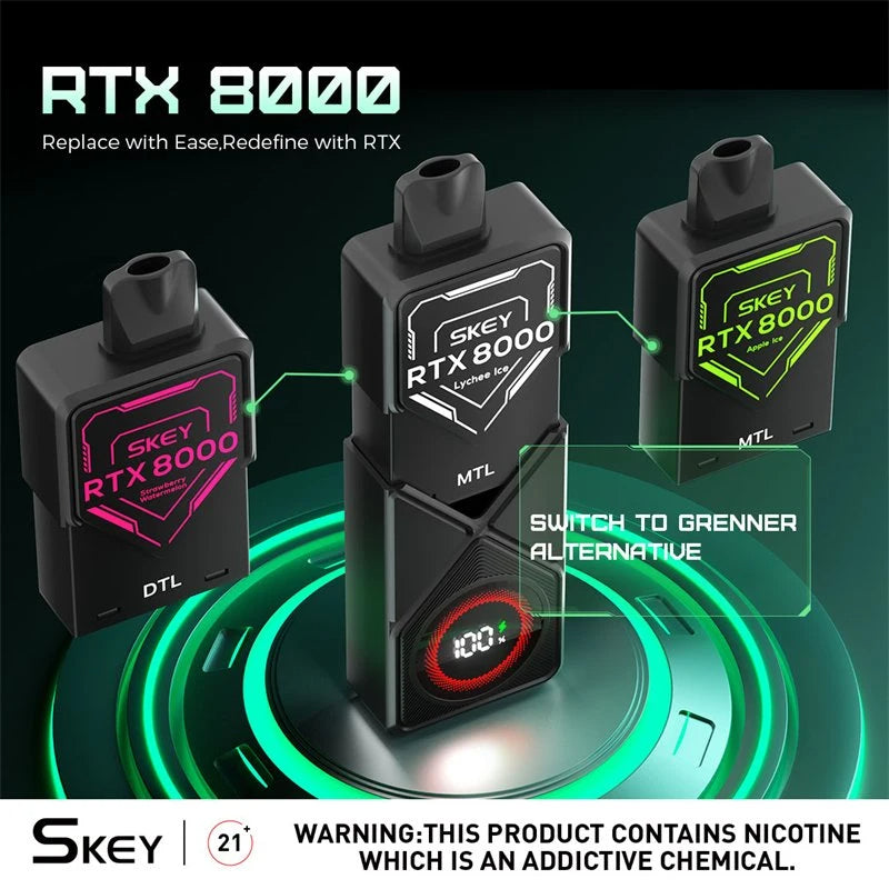SKEY RTX 10000 Puffs Pod Device System Wholesale - VZVAPE