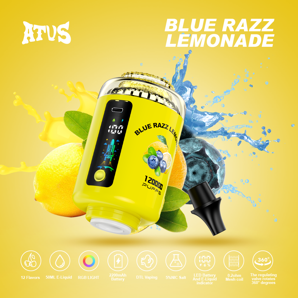 ATVS 120000 Puffs Hookah Head Disposable Vape Wholesale - Vapz Vape Wholesale