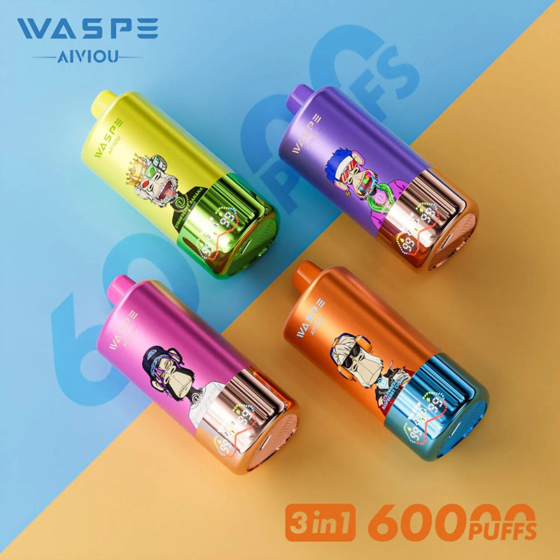 WASPE 3in1 60000 Puffs Disposable Vape Wholesale - Vapz Vape Wholesale