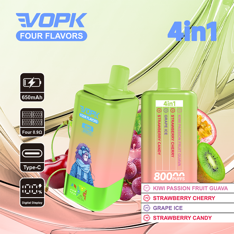 VOPK FOUR FLAVORS 80000 Puffs Disposable Vape Wholesale - Vapz Vape Wholesale