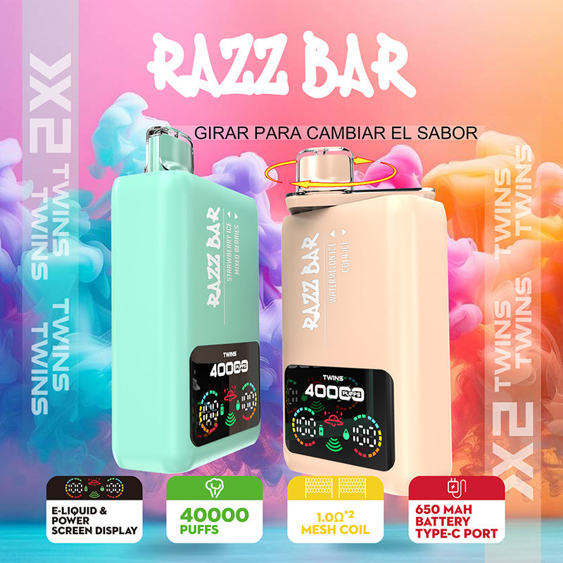 EU Warehouse Razz Bar Twis 40000 Puffs Disposable Vape Wholesale - [VzVape.com]