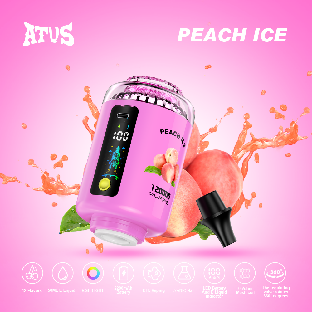 ATVS 120000 Puffs Hookah Head Disposable Vape Wholesale - Vapz Vape Wholesale