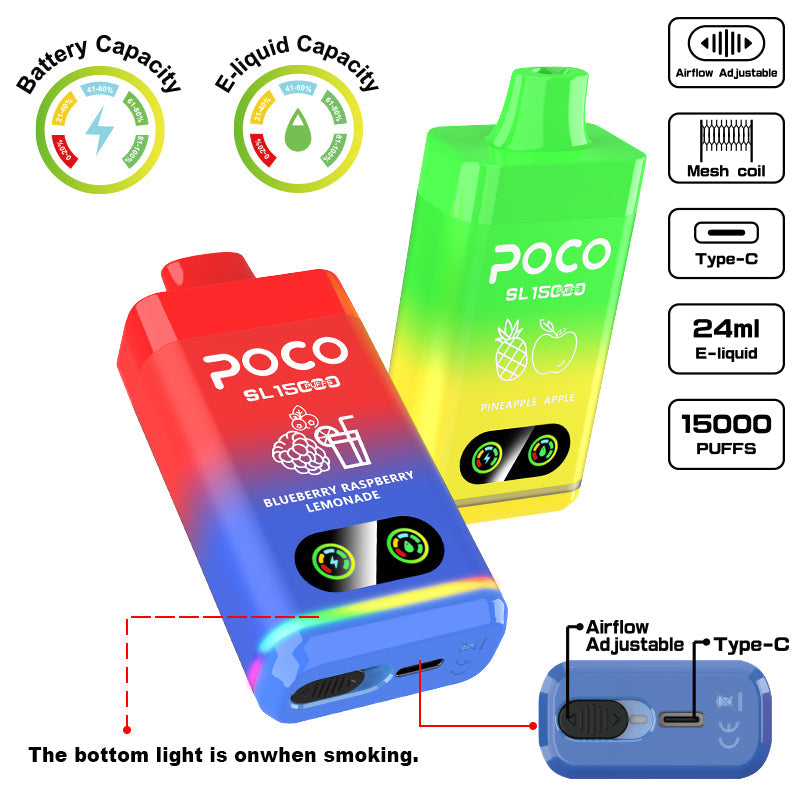 EU Warehouse POCO SL 15000 Puffs Disposable Vape Wholesale - [VzVape.com]