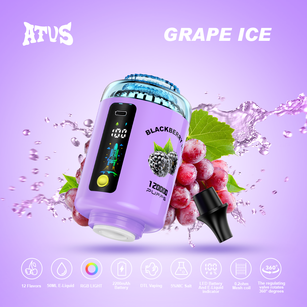 ATVS 120k Puffs Hookah Head Disposable Vape Wholesale - [VzVape.com]