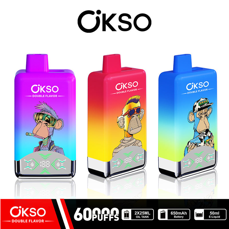OKSO Double Flavors 60000 Puffs Disposable Vape Wholesale - Vapz Vape Wholesale