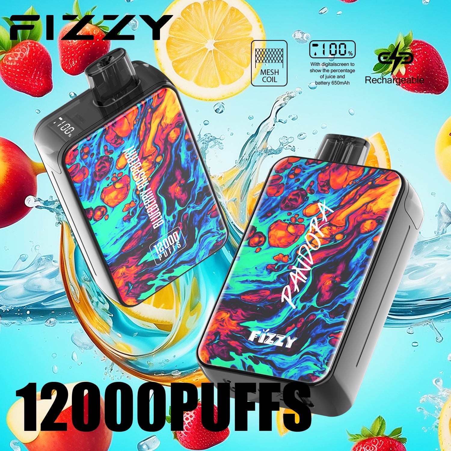 FIZZY PANDORA 12000 Puffs Disposable Vape Wholesale - Vapz Vape Wholesale