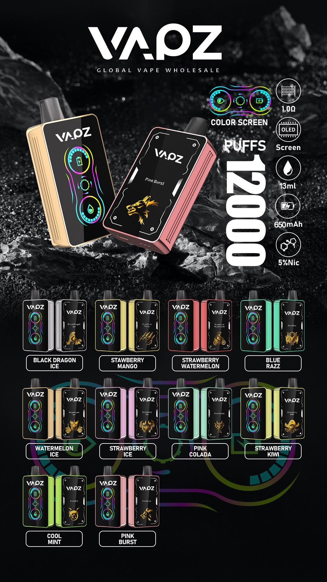 HOPEE 12000 Puffs Disposable Vape Wholesale - VZVAPE