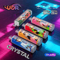 EU Warehouse UOR Crystal 12000 Puffs Disposable Vape Wholesale - [VzVape.com]
