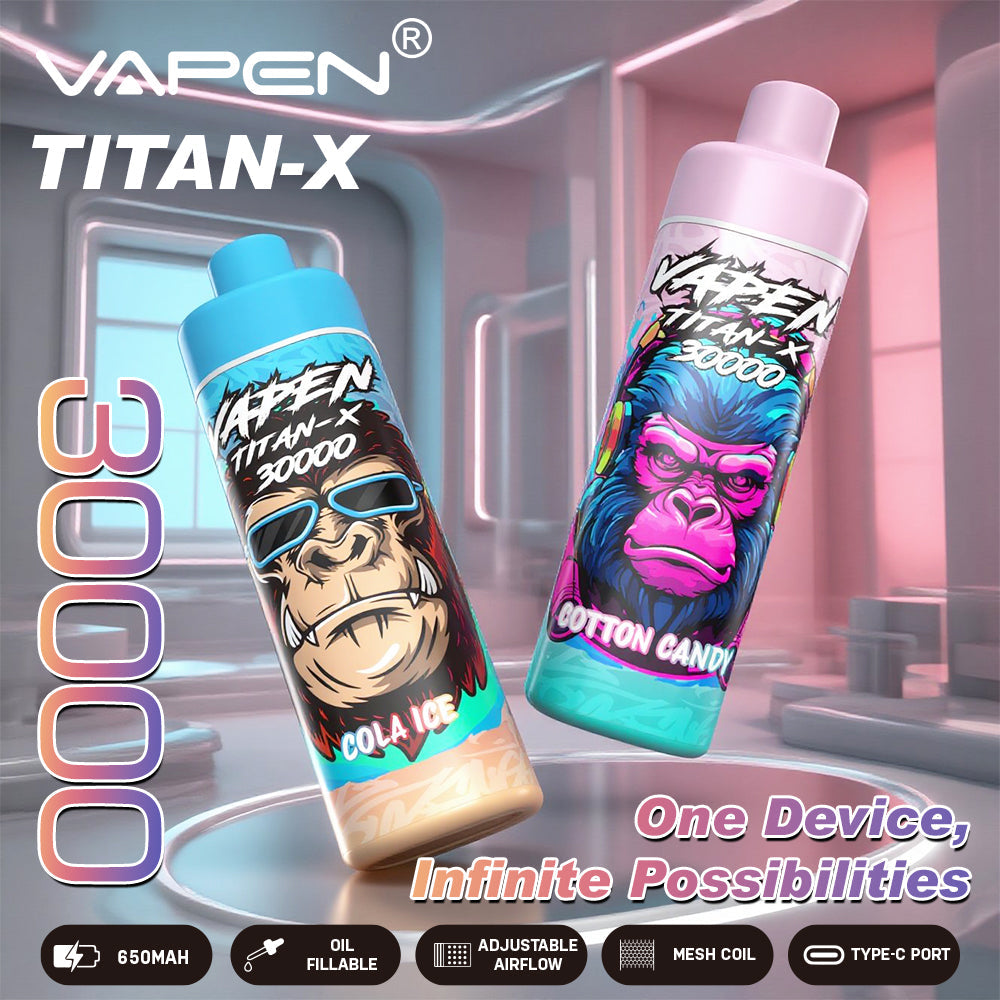 EU Warehouse VAPEN TITAN-X 30000 Puffs 30ml Disposable Vape Wholesale VzVape Wholesale EU Warehouse VAPEN TITAN-X 30000 Puffs 30ml Disposable Vape Wholesale VzVape Wholesale