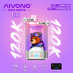 AIVONO AVN  MATE 2 IN 1 120KPuffs 36ml Disposable Vape Wholesale - [VzVape.com]